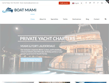 Tablet Screenshot of boatmiami.com